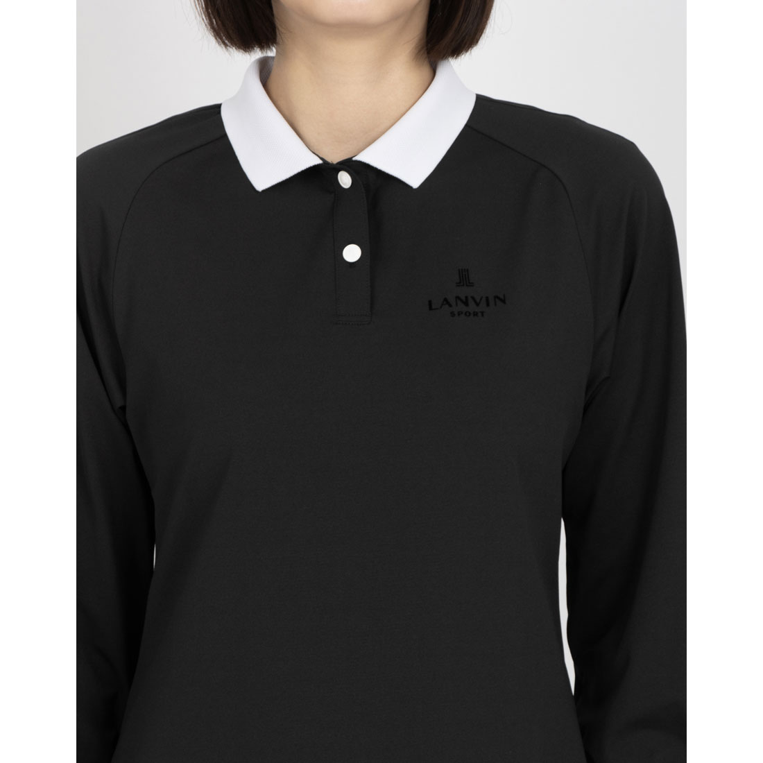 ランバン スポール LANVIN SPORT 長袖ポロシャツ　サイズ44 ランバン スポール LANVIN SPORT 長袖ポロシャツ サイズ44