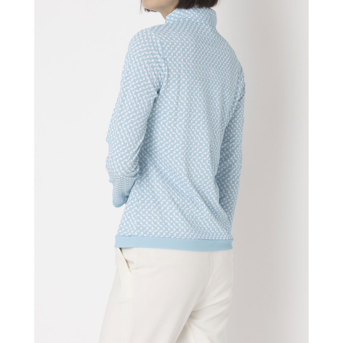 ランバン スポール LANVIN SPORT 総柄プリントハーフジップ長袖