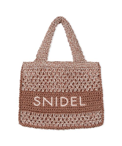柄編みロゴトートバッグ 柄編みロゴトートバッグ（トートバッグ）｜SNIDEL（スナイデル