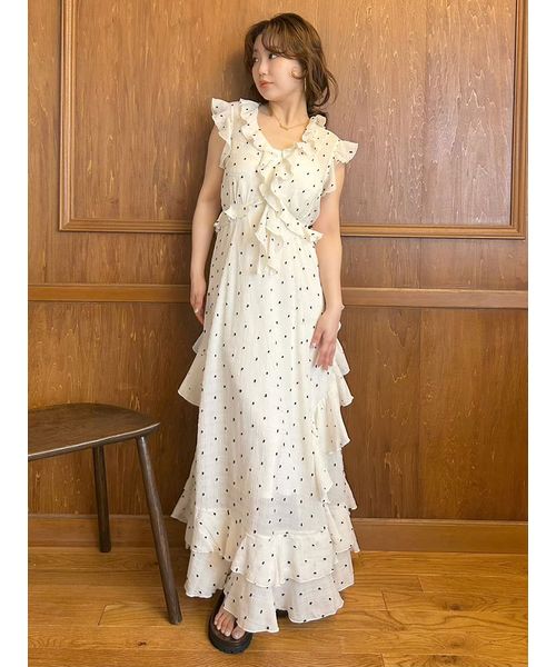 ラッフルフリルフレアワンピース(508237627)｜阪急百貨店公式通販