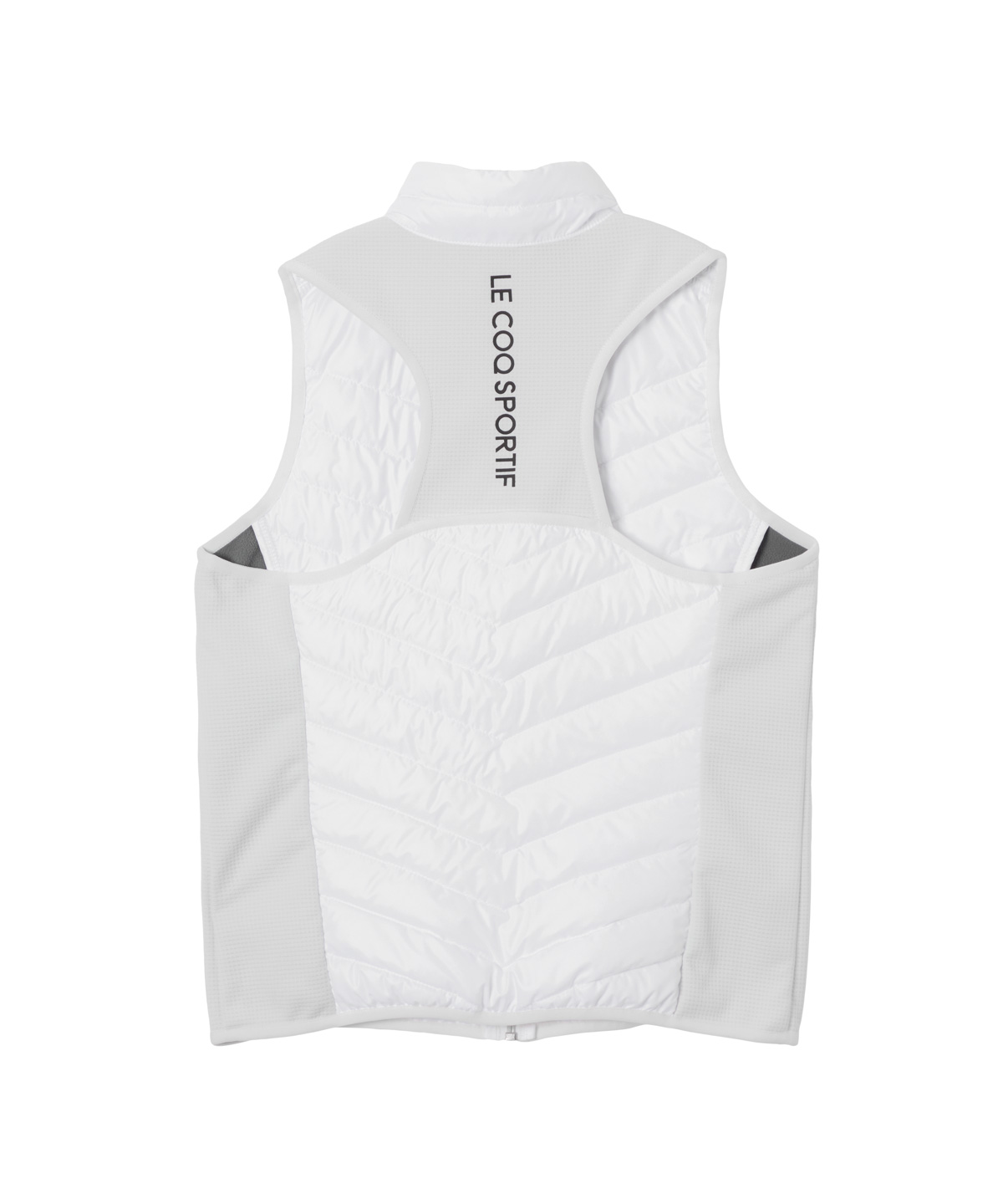 ルコックホワイト中綿ベスト フード付き ルコックスポルティフ le coq sportif パディングベスト
