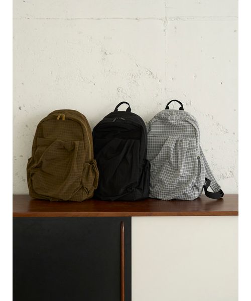 ボックスチェックギャザーボディーバックパック(508360054)｜阪急