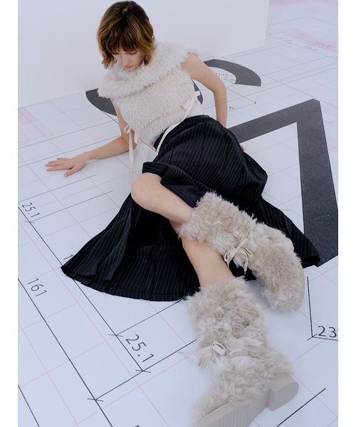 ベルト付きプリーツロングスカート(508360092)｜阪急百貨店公式