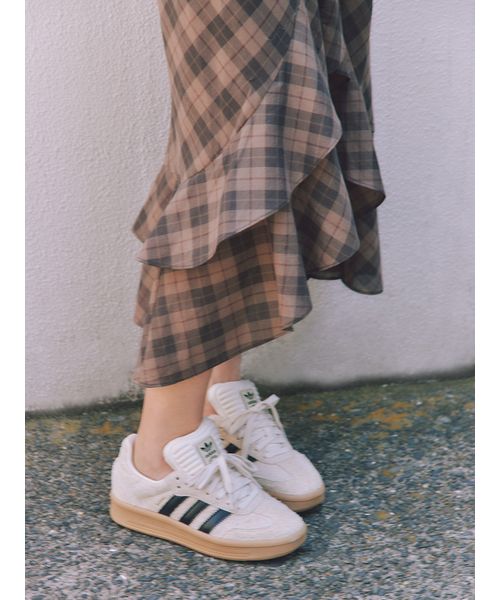 フリルチェックキャミソールワンピース(508360122)｜阪急百貨店