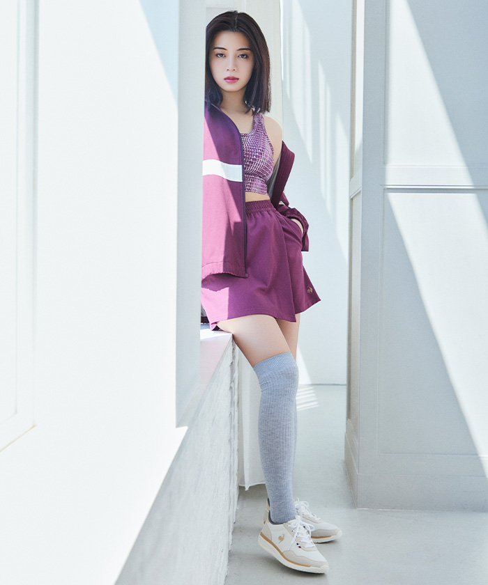 ルコックスポルティフ le coq sportif リブクロス キュロット