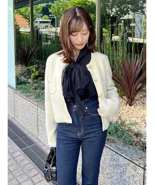 美品　23区　ニットジャケット 11008KRJHCS0102303001