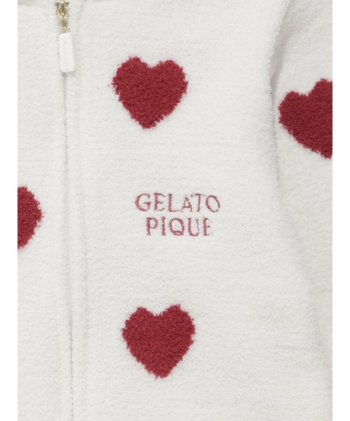 gelato pique★ハート刺繍モコモコパーカー 　タグ付き セール】ハート刺繍チュールポーチ（ポーチ）｜gelato pique