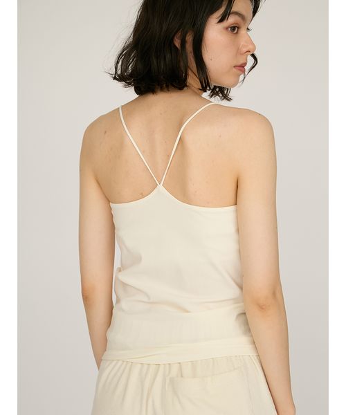 未使用 emmi エミアトリエ カップ付きキャミソールセットシアー