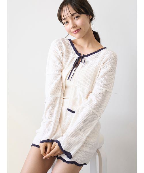 クロシェショートカーディガン(508363043)｜阪急百貨店公式通販
