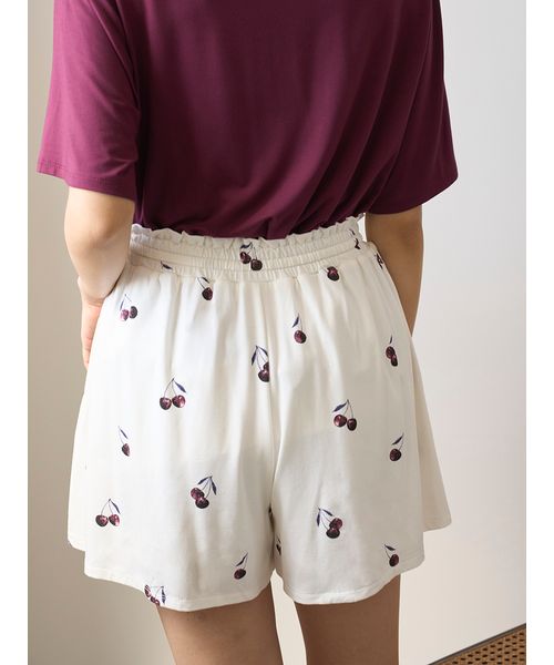 接触冷感】チェリー柄ショートパンツ(508363031)｜阪急百貨店