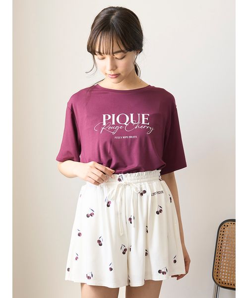 【接触冷感】チェリー柄Tシャツ& ショートパンツ 接触冷感】チェリー柄ショートパンツ(508363031)｜阪急百貨店
