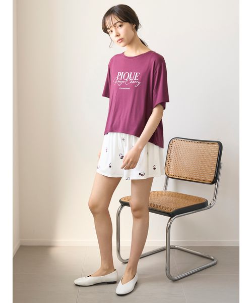 【接触冷感】チェリー柄Tシャツ& ショートパンツ 接触冷感】チェリー柄ショートパンツ(508363031)｜阪急百貨店