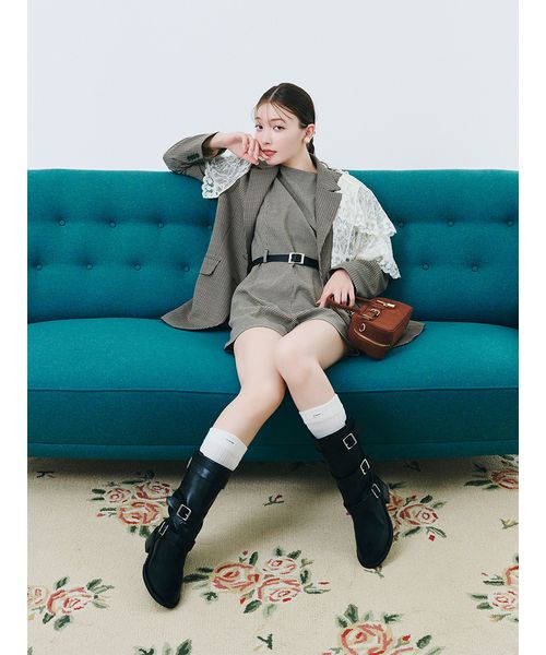 ベルト付きミニロンパース(508364599)｜阪急百貨店公式通販サイト