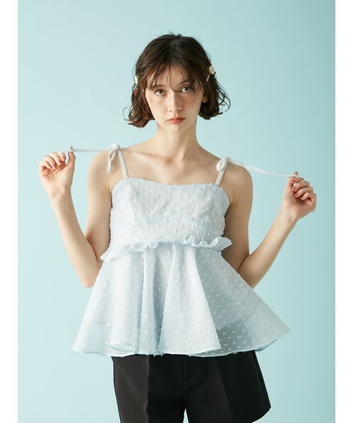 リリーブラウン 3WAYジャガードペプラムビスチェ PNK LILY BROWN (12%OFF) Lily Brown / リリーブラウン 3Way