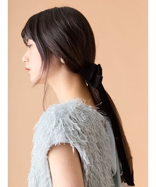 新品未使用　acca アールドゥヴィーヴィル　リボンバレッタ　ベロア　ピンク 楽天市場】「2点セット」ヘアアクセサリー リボン ベロア ベロア