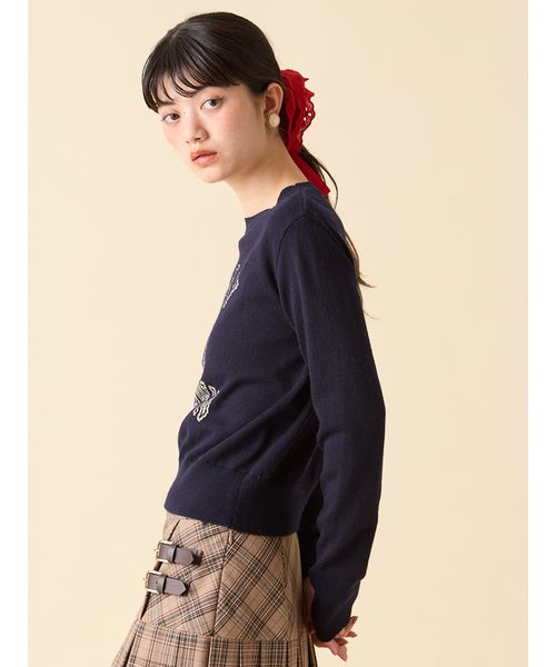 トップス Lili ラメジャガードロゴニットトップス(508364988)|阪急百貨店公式