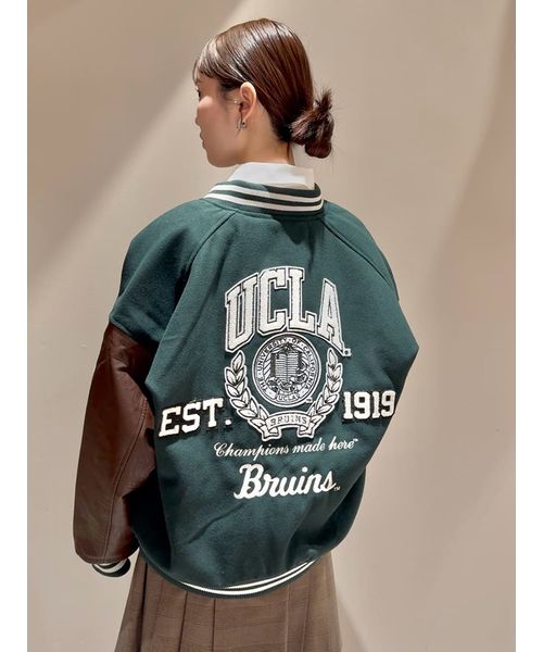 【新品未開封】SNIDEL 【UCLA/NUTMEG】スタジャン NVY 1 楽天市場】【即納】 スナイデル SNIDEL アウター 25秋冬 【UCLA×NUTMEG