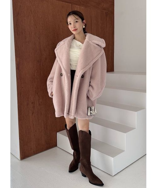 デコルテタックフロッキーチュールトップス(508369214)｜阪急百貨店