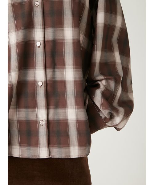 オンブレラメチェックアシメシャツ(508369224)｜阪急百貨店公式通販