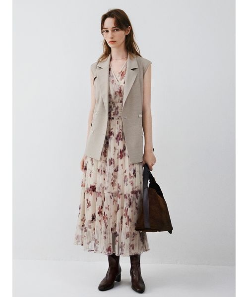 今期♡シアーフラワープリーツワンピース 00サイズ】シアーフラワープリーツワンピース(508369236)｜阪急百貨店