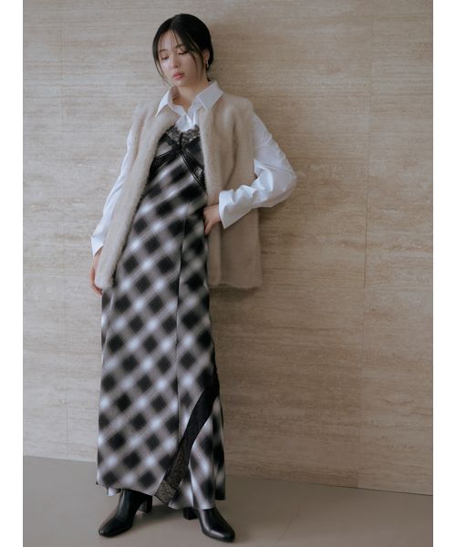 FRAY I.D レーストリムスリップワンピース セール】レーストリムスリップワンピース（ワンピース）｜FRAY I.D