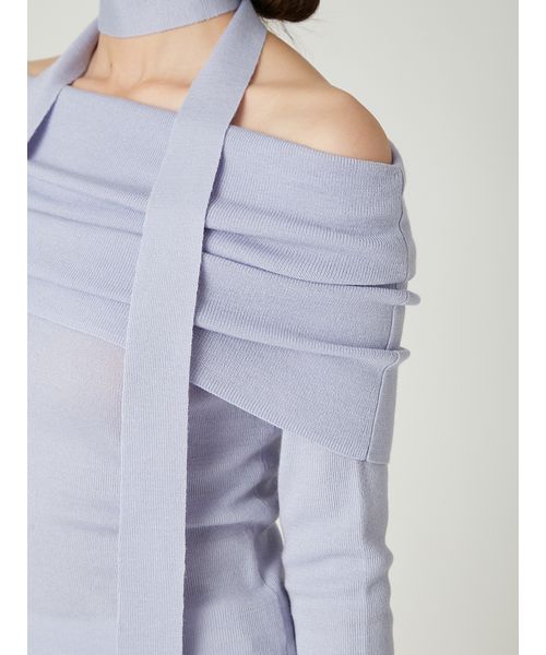 FRAY I.D ウールアクリルオフショルプルオーバーニット FRAY I.D ニット セーター ウールアクリルオフショルプルオーバー