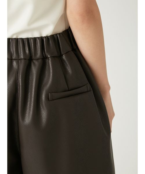 レースヘムレザーライクショートパンツ(508369313)｜阪急百貨店