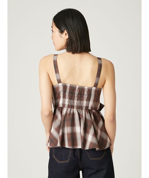 オンブレラメチェックリボンキャミ(508369225)｜阪急百貨店公式