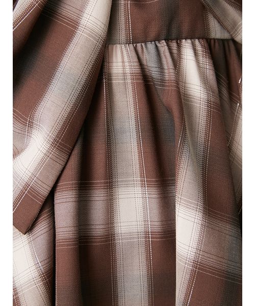 オンブレラメチェックリボンキャミ　0サイズ　IVR FRAY I.D｜オンブレラメチェックリボンキャミ | Rakuten Fashion