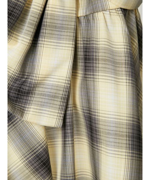 オンブレラメチェックリボンキャミ　0サイズ　IVR フレイ アイディー FRAY I.D オンブレラメチェックリボンキャミ