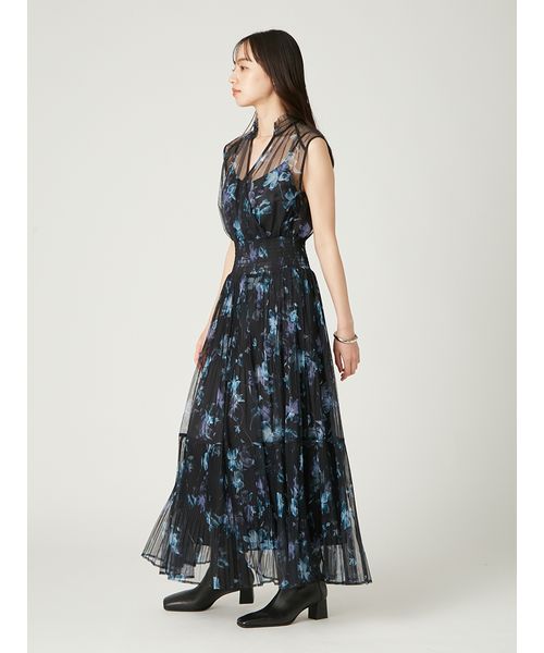 シアーフラワープリーツワンピース 00サイズ】シアーフラワープリーツワンピース(508369236)｜阪急百貨店