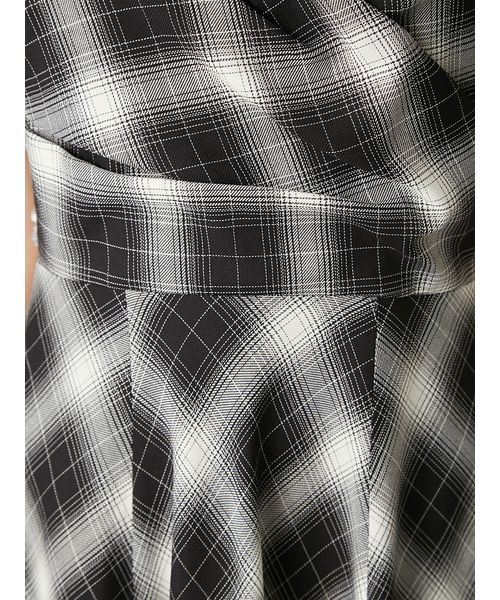 オンブレチェックアシメヘムキャミドレス オンブレチェックアシメヘムキャミドレス｜フレイアイディーの通販