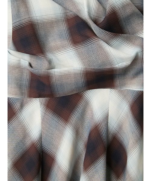 オンブレチェックアシメヘムキャミドレス オンブレチェックアシメヘムキャミドレス(マキシ・ロング