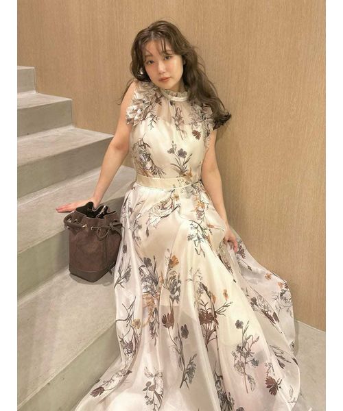 ボタニカルプリントシアータックスカート(508369243)｜阪急百貨店公式