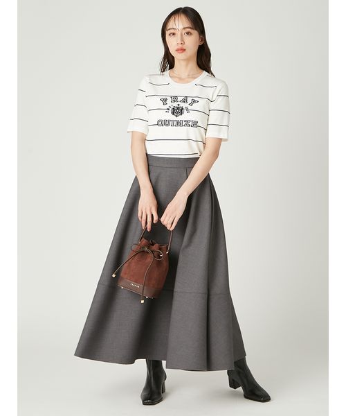 ニット セーター カレッジロゴインターシャニットプルオーバー レディース カレッジロゴインターシャニットプルオーバー(508369298)｜阪急