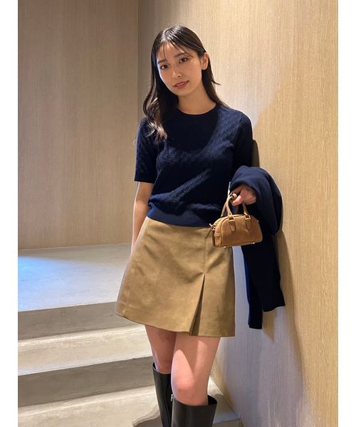 レザーライクアシメタックミニスカート(508369316)｜阪急百貨店公式