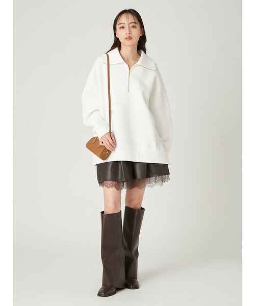 24SS PHEENY フレンチテリーハーフジッププルオーバー ハーフジップアッププルオーバー(508373143)｜阪急百貨店公式