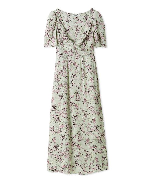 スナイデル　レーヨンカシュクールプリントワンピース スナイデル SNIDEL 【00サイズあり】レーヨンカシュクール
