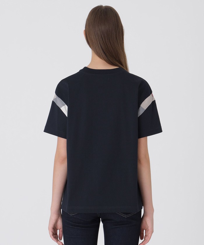 ブルーレーベルソフトプレーティング天竺ワイドTシャツ ネイビーサイズ40 一部店舗限定】ソフトプレーティング天竺ワイドTシャツ