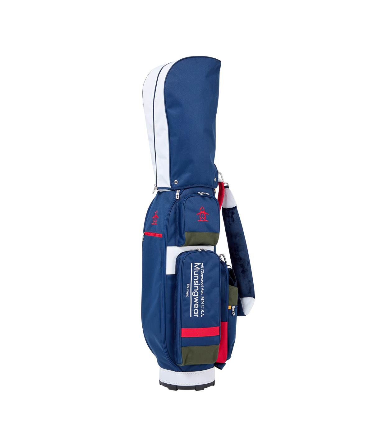マンシングウェア 限定キャディ バック 正規品 Munsingwear Golf Munsingwear スポーティデザインキャディバッグ(3.7kg/9.5型/6