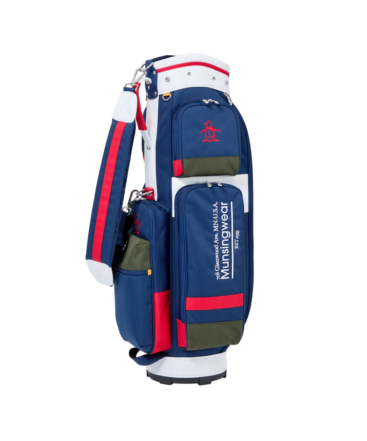 マンシングウェア Munsingwear マルチカラーキャディバッグ