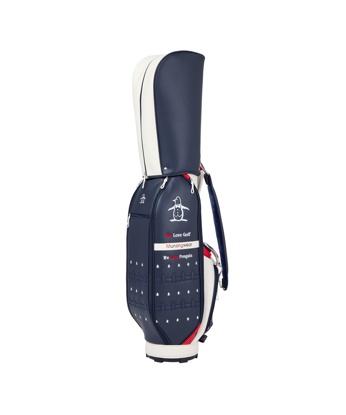 マンシングウェア Munsingwear 合皮素材ペンギン刺繍キャディバッグ