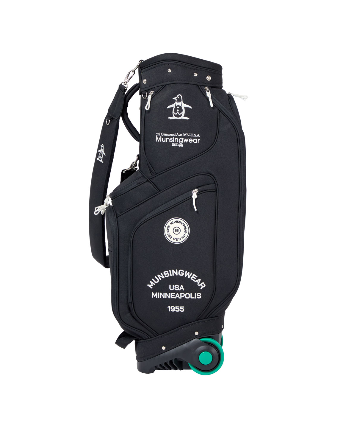 マンシングウェア Munsingwear 2輪キャスター付きキャディバッグ