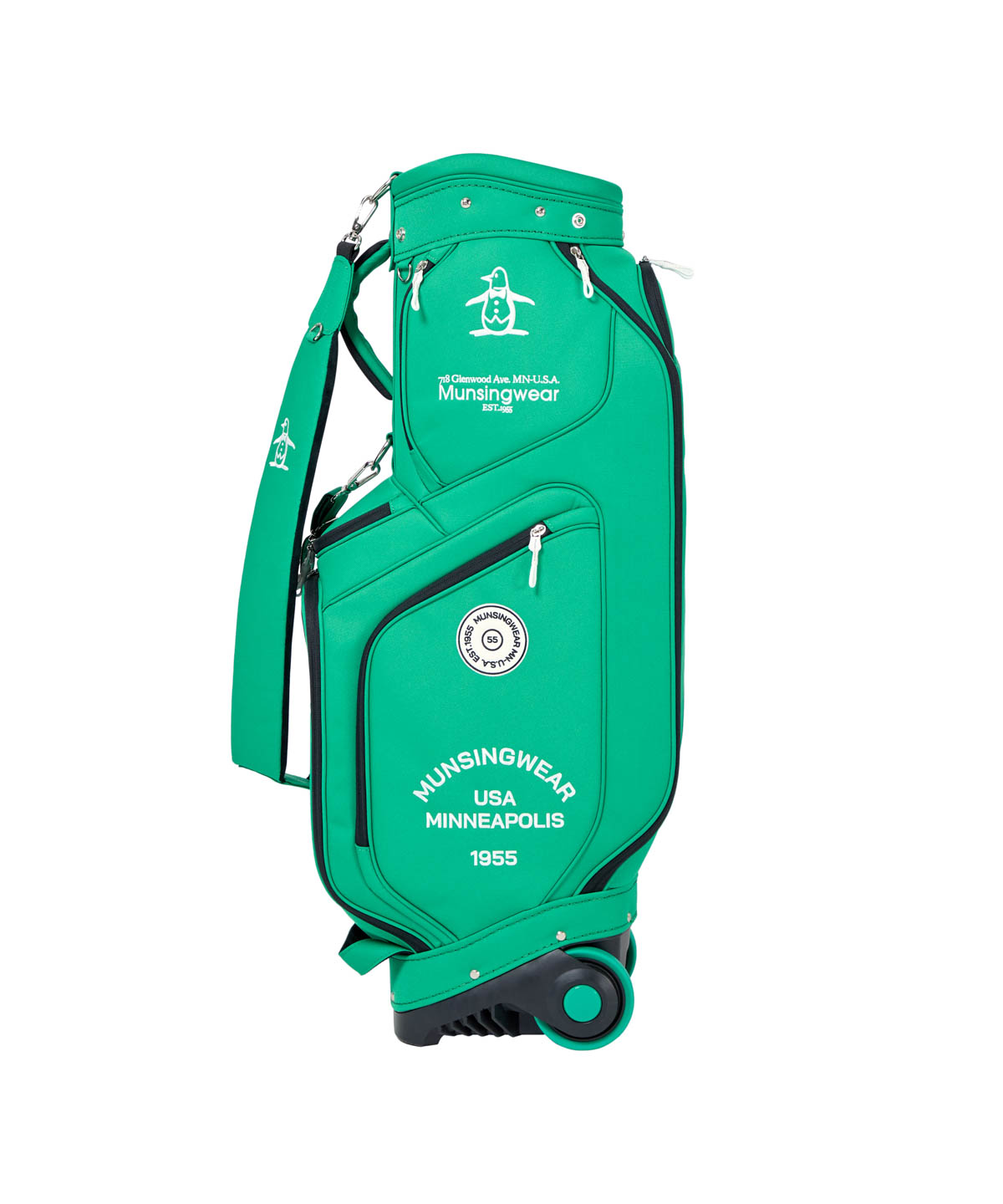マンシングウェア Munsingwear 2輪キャスター付きキャディバッグ