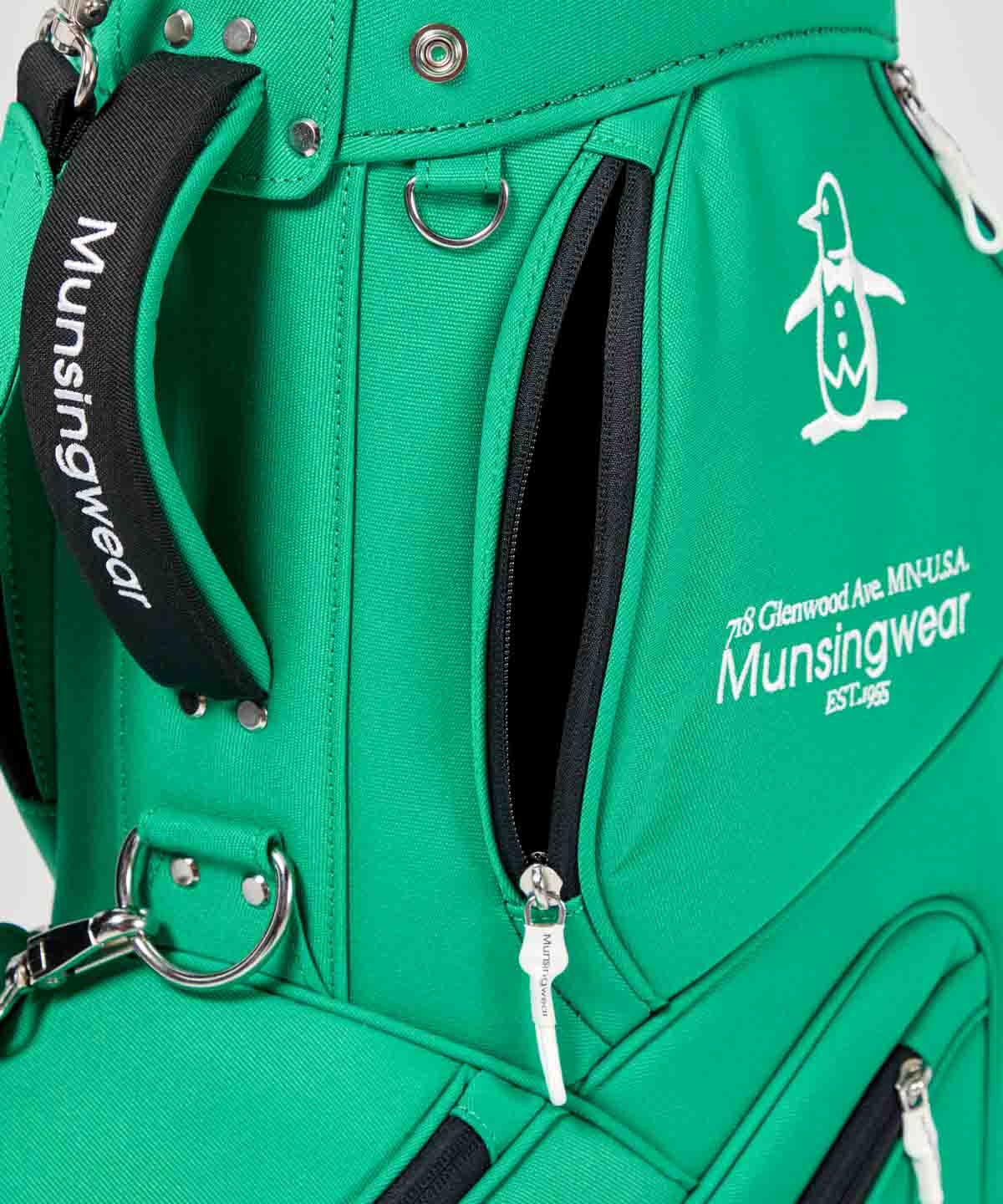 【希少品】MUNSINGWEAR マンシングウェア　キャスター付キャディバッグ マンシングウェア Munsingwear 2輪キャスター付きキャディバッグ