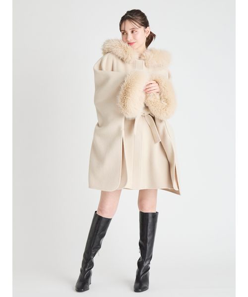 ファーポンチョ ファーポンチョコート(508381579)｜阪急百貨店公式通販サイト