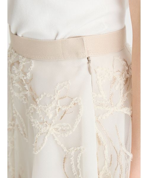 【新作】ブラッシュドエンブロイダリースカート ブラッシュドエンブロイダリースカート | セルフォード(CELFORD