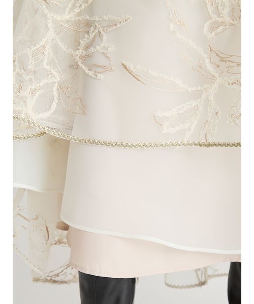 ブラッシュドエンブロイダリースカート(508381592)｜阪急百貨店公式