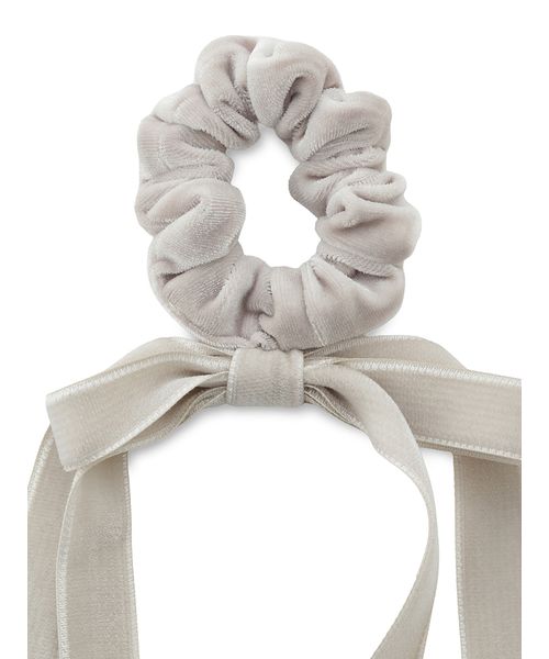 ロゴチャーム付きベロアリボンシュシュ(508381616)｜阪急百貨店公式