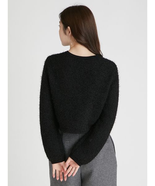 セルフォード リボン カーディガン 新品 ブラック ダブルリボン